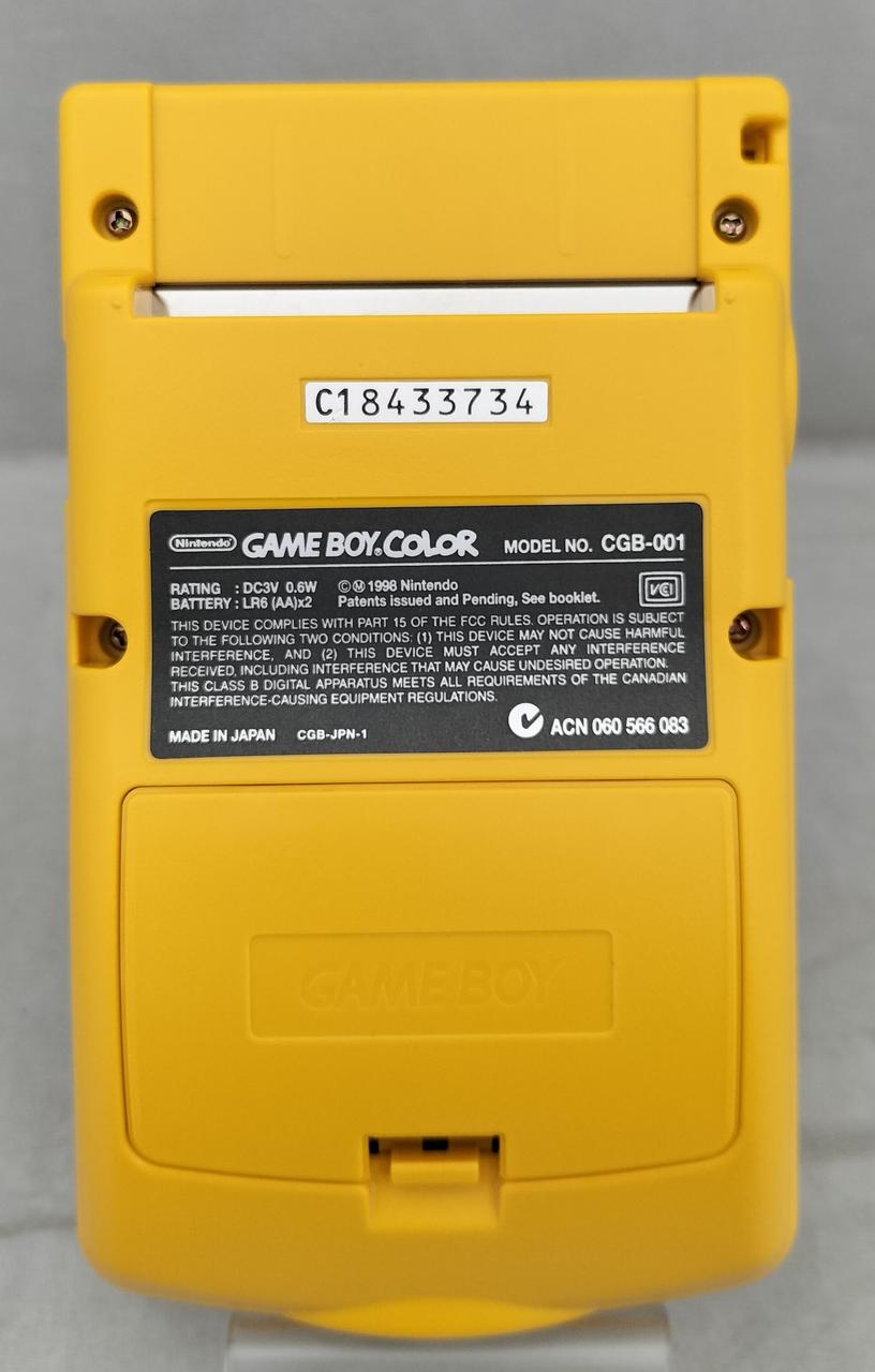 Nintendo Gameboy Color Yellow CGB-001 Used in Japan