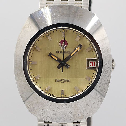 RADO Watch DIASTAR Gold Dial Men's Automatic Used in Japan