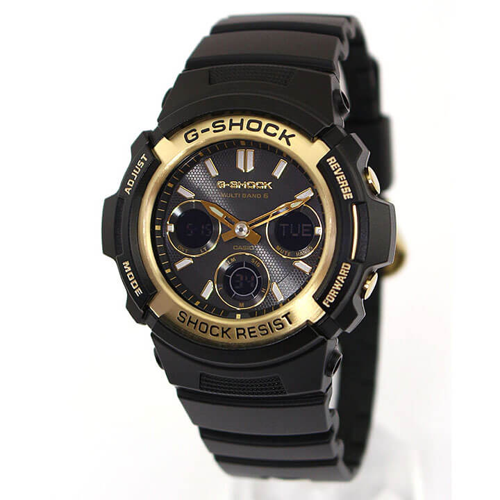 Near Mint Casio Watch G-Shock Gold Analog AWG-M100SBG-1A Used in Japan