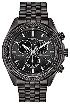 Mint Citizen Men's Charcoal IP Steel Bracelet & Case Eco-Drive Used in Japan