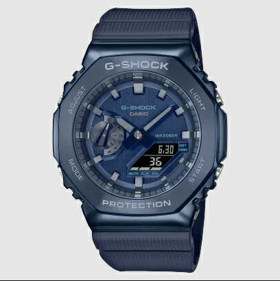 Near Mint Casio Watch G-Shock Octagonal Form Blue GM-2100N-2AJF Used in Japan