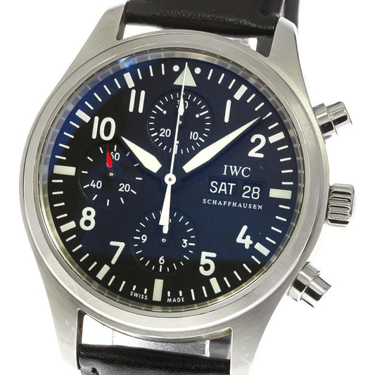 IWC Watch SCHAFFHAUSEN IW371701 Pilot Watch Chronograph Day Date Automatic Used