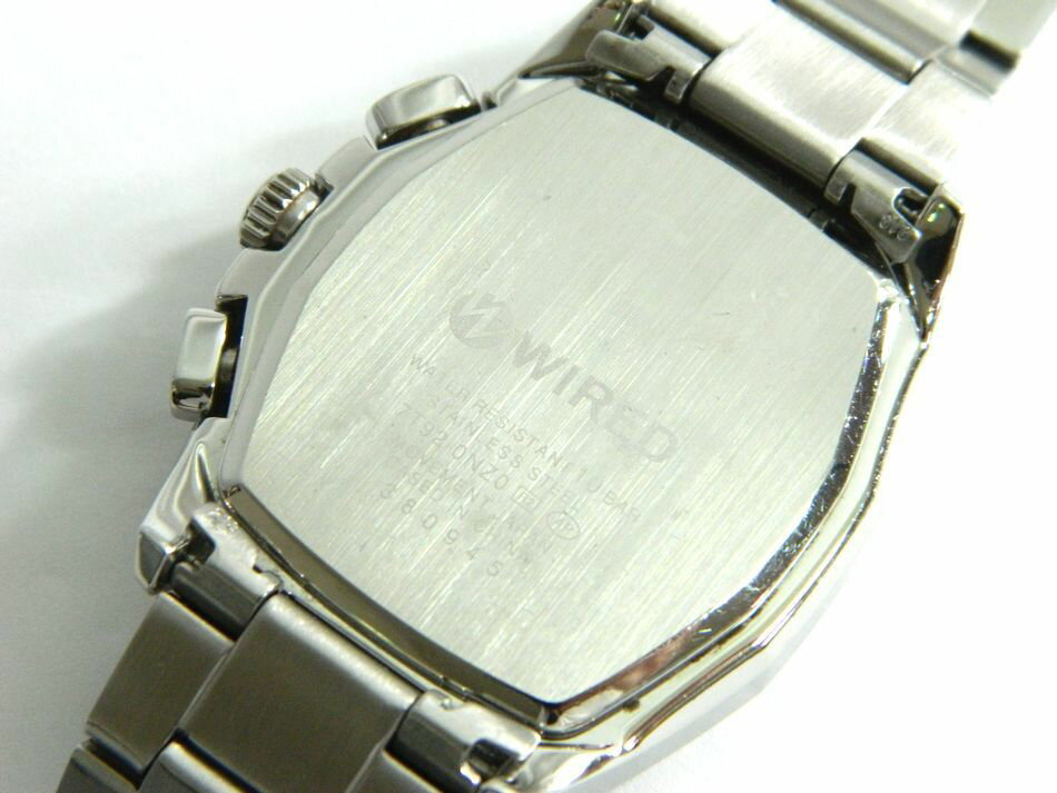 Seiko Watch WIRED Chronograph Men's 7T92-0NZ0 3 Hand Date Men's Quartz Used in J