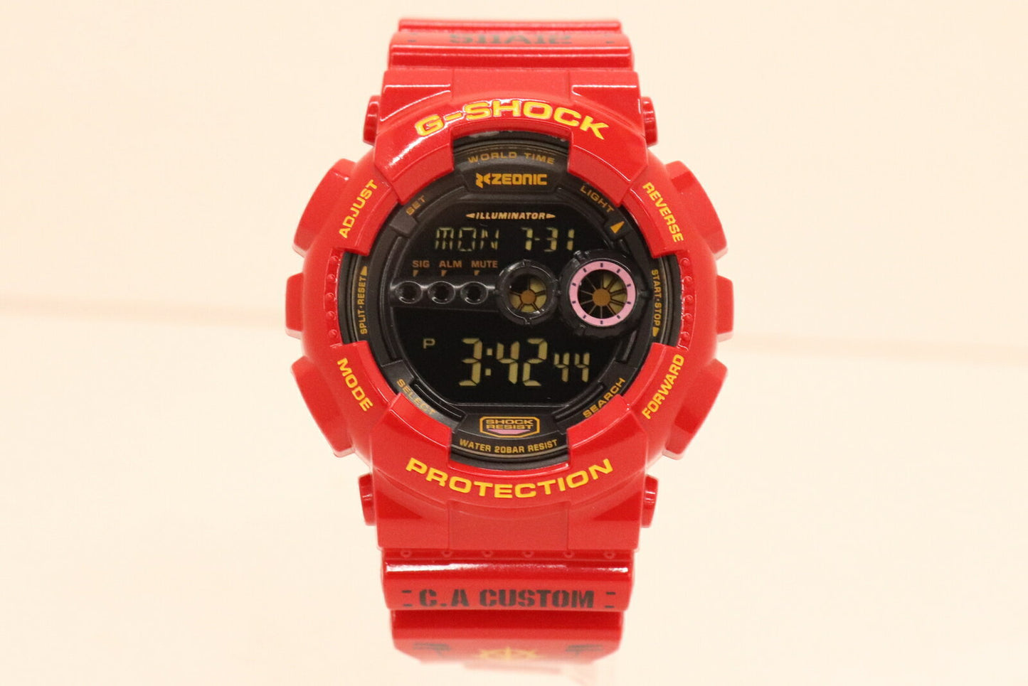 Casio Watch G-Shock CHAR AZNABLE 35th Limited Edition Red GD-100 Used in Japan