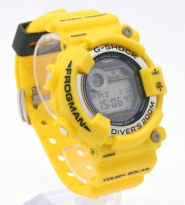 Casio Watch G-Shock Frogman Solar Yellow GF-8250-9JF Used in Japan