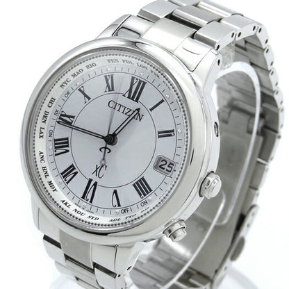 Citizen Watch XC Eco-Drive Happy Flight White CB1100-57A Used in Japan