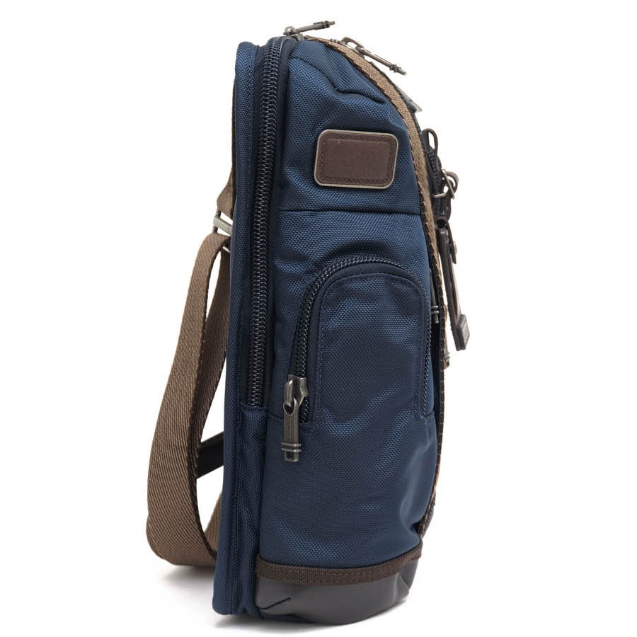 TUMI 222318NVY2 ALPHA BRAVO Monterey Sling Shoulder Bag Used in