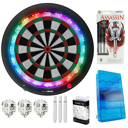 New Dart board Granboard 3s green with 6 luxury items including From Japan