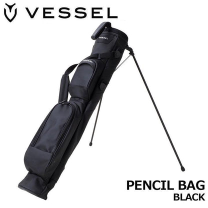 New VESSEL 5030120 Pencil bag Self stand Club case Black New From Japan