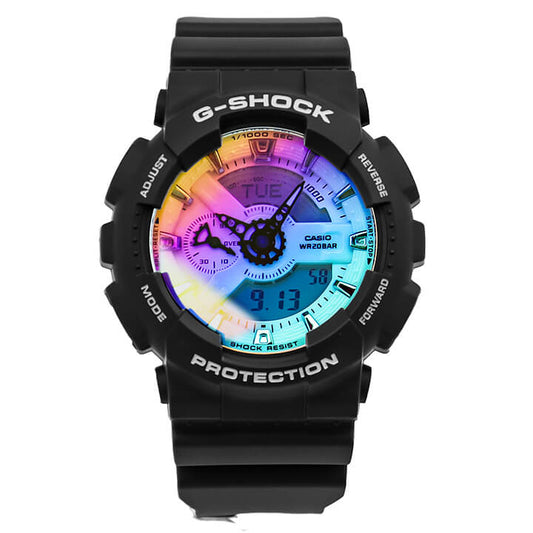 Near Mint Casio Watch G-Shock Men's Analog Rainbow GA-110SR-1A Used in Japan