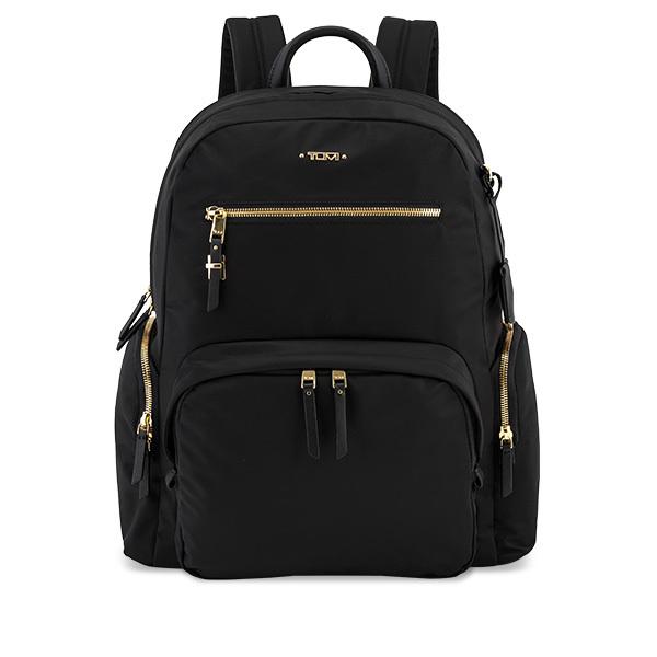 TUMI Voyageur "Carson" Backpack 0196300D / 1099631041 Black/Gold Backpack