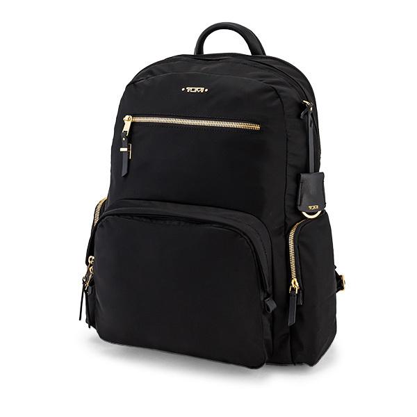 TUMI Voyageur "Carson" Backpack 0196300D / 1099631041 Black/Gold Backpack