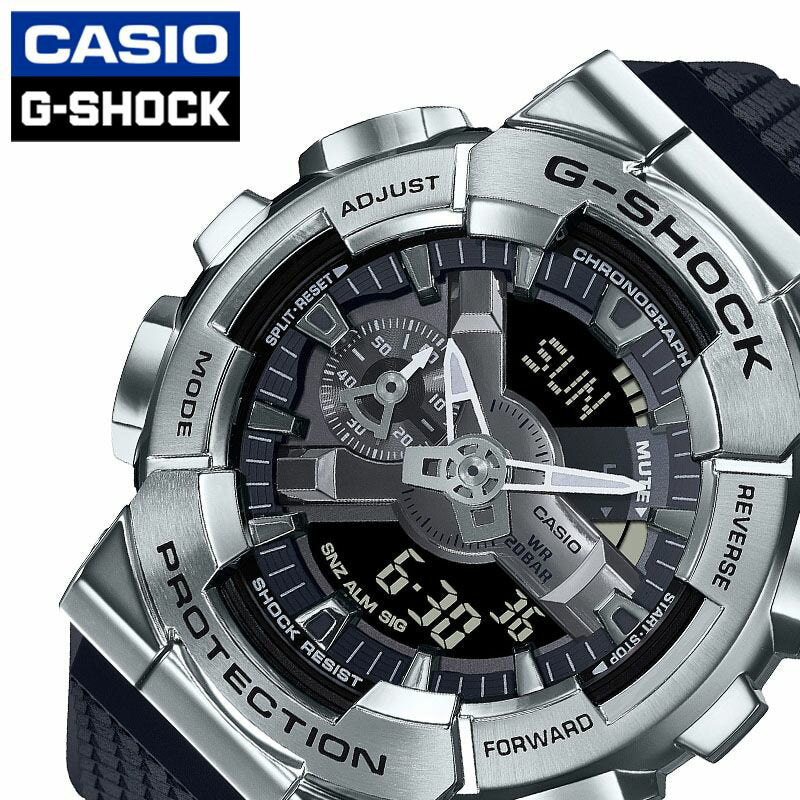 Near Mint Casio Watch G-Shock Men's Silver Quartz GM-110-1AJF Used in Japan