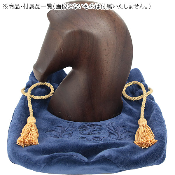 買い誠実 Hermes Paperweight Samarkand Mahogany Chevre Brown Etoupe 置物