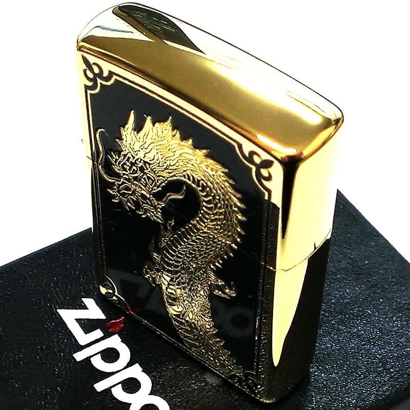 ZIPPO Lighter Limited 88 Pieces Dragon Japanese Pattern Dragon Sculpture Gold