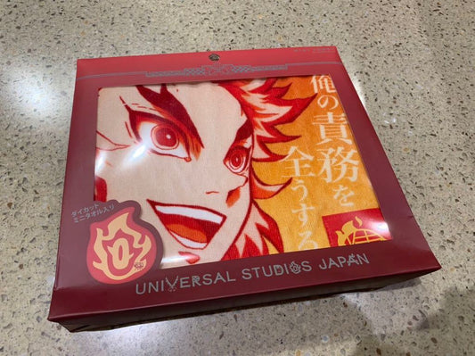 Near Mint Demon slayer USJ Universal Studio Japan Limited Rengoku Mini Towel Set