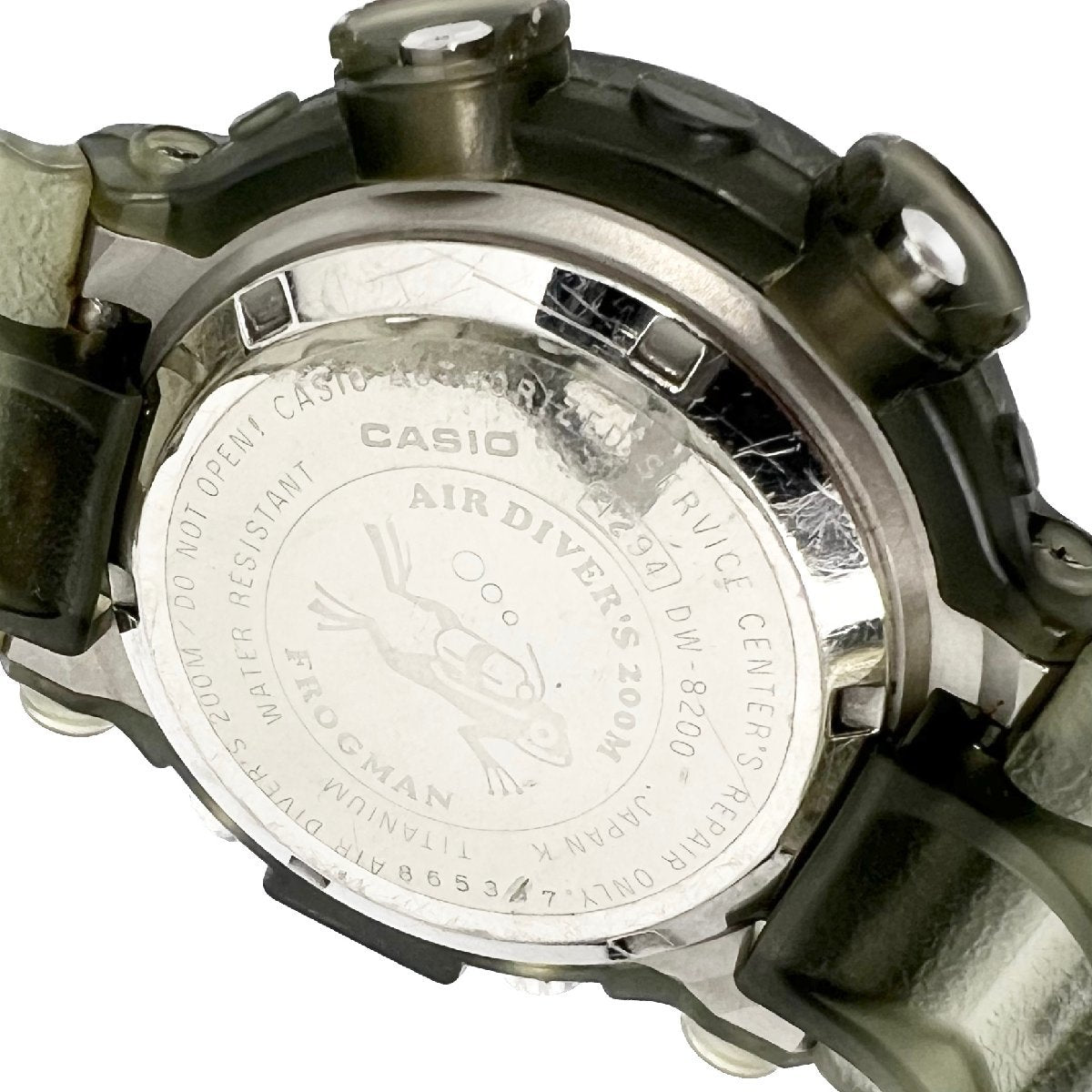 Rare Casio Watch G-Shock Frogman DW-8200MS-8T Used in Japan