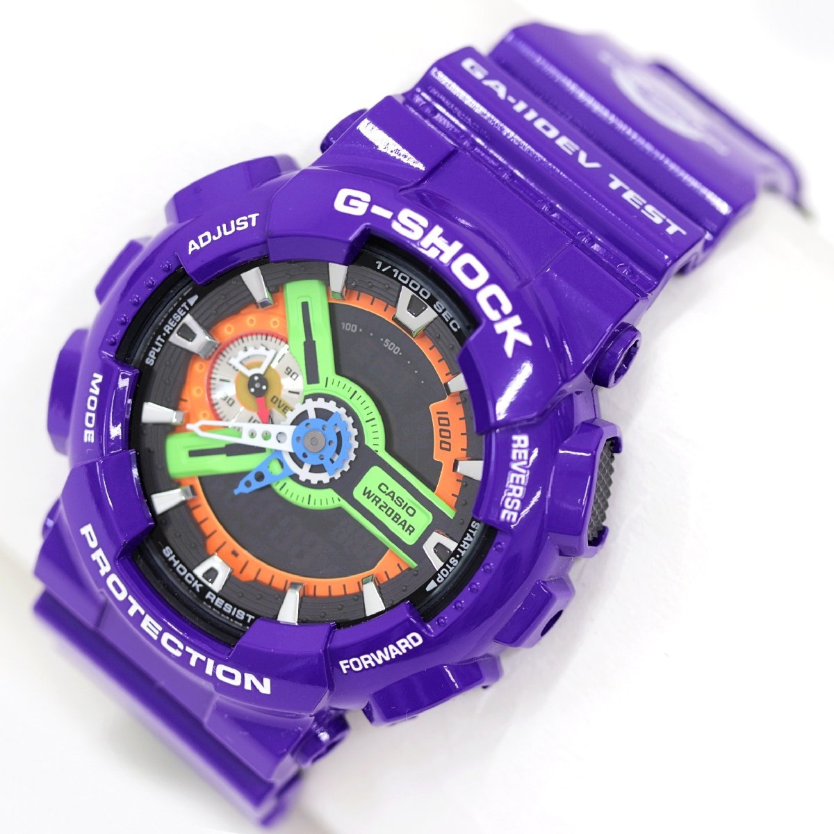 Rare Near Mint Casio Watch G-Shock Evangelion 01 GA-110EV-6AJR Used in Japan