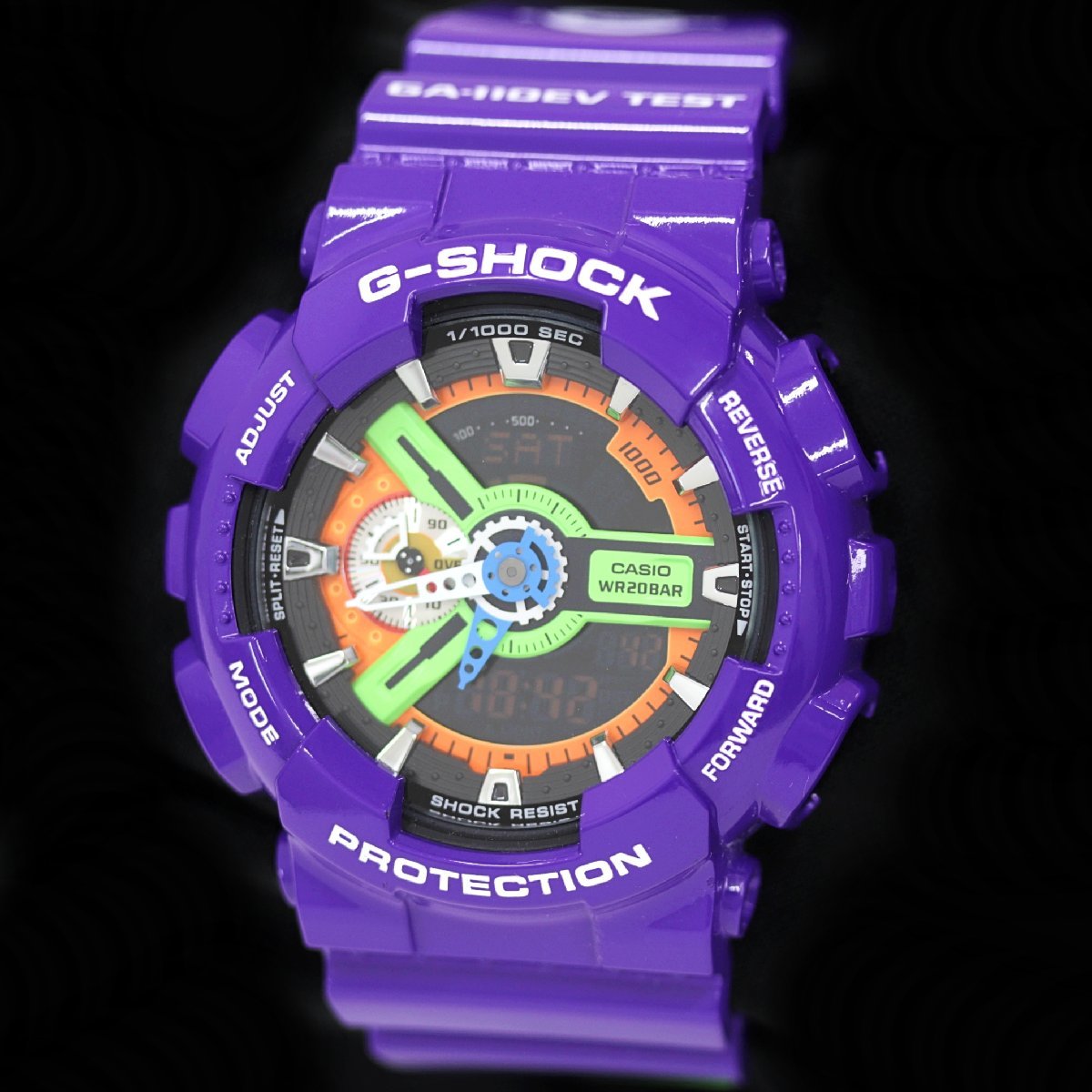 Rare Near Mint Casio Watch G-Shock Evangelion 01 GA-110EV-6AJR Used in Japan