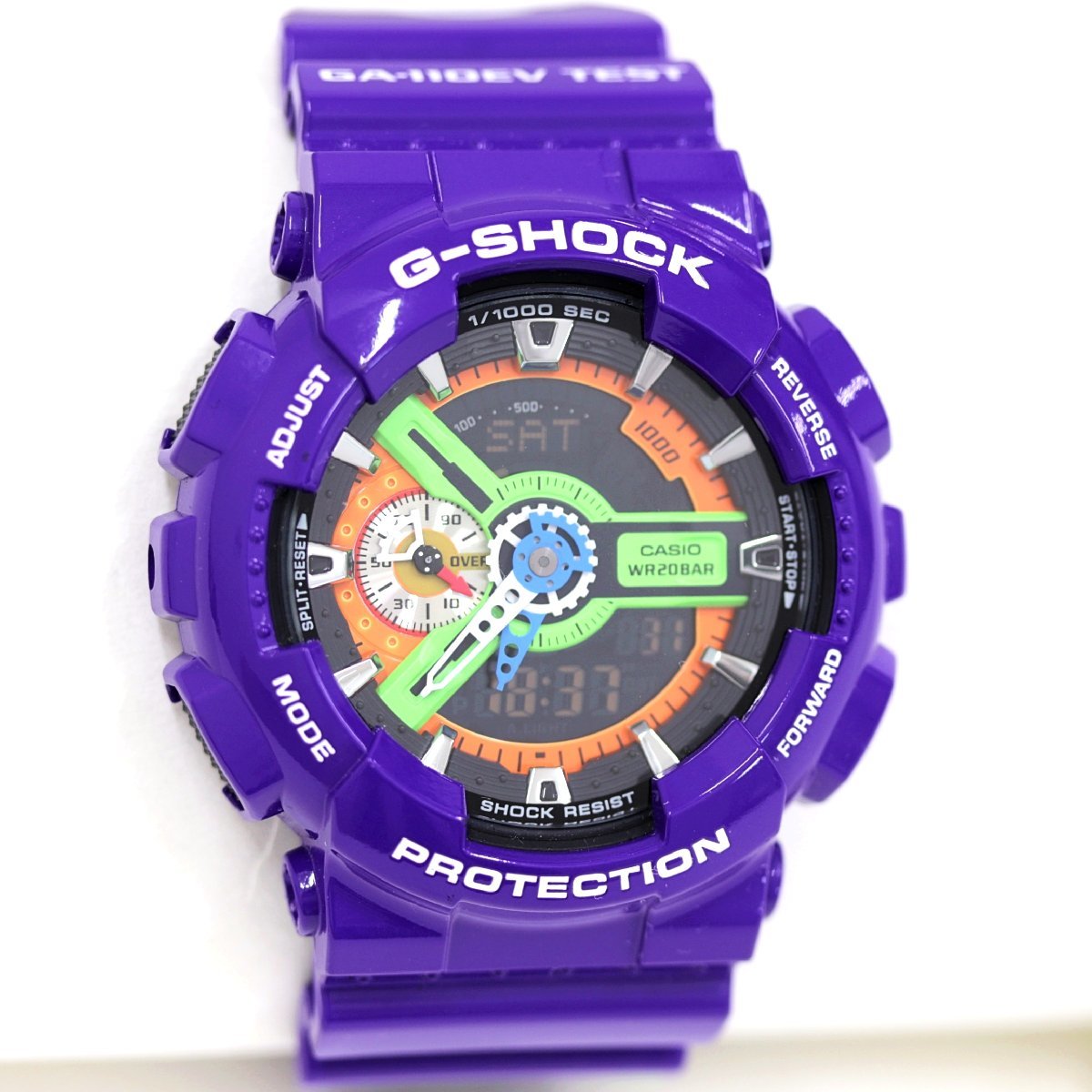 Rare Near Mint Casio Watch G-Shock Evangelion 01 GA-110EV-6AJR Used in Japan