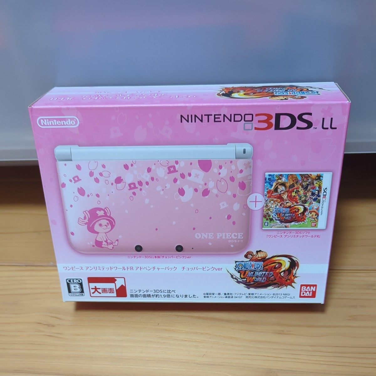 Mint Nintendo 3DS LL One Piece Unlimited World R Adventure Pack Chopper Pink ver