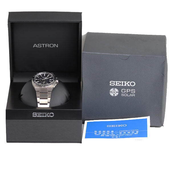 Near Mint Seiko Watch Astron radio solar SBXY039 Men's Used in Japan