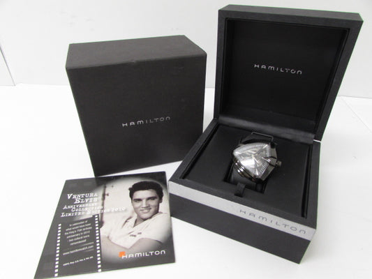 Rare Hamilton Watch VENTURA Elvis Presley 75th Anniversary Model Quartz Used in