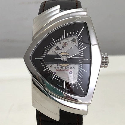 Near Mint Hamilton Watch Ventura AT Automatic H245150 Skeleton Back Used in Japa