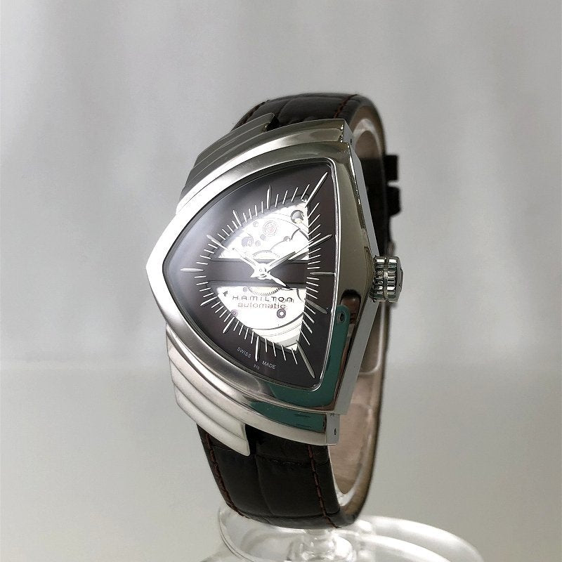 Near Mint Hamilton Watch Ventura AT Automatic H245150 Skeleton Back Used in Japa