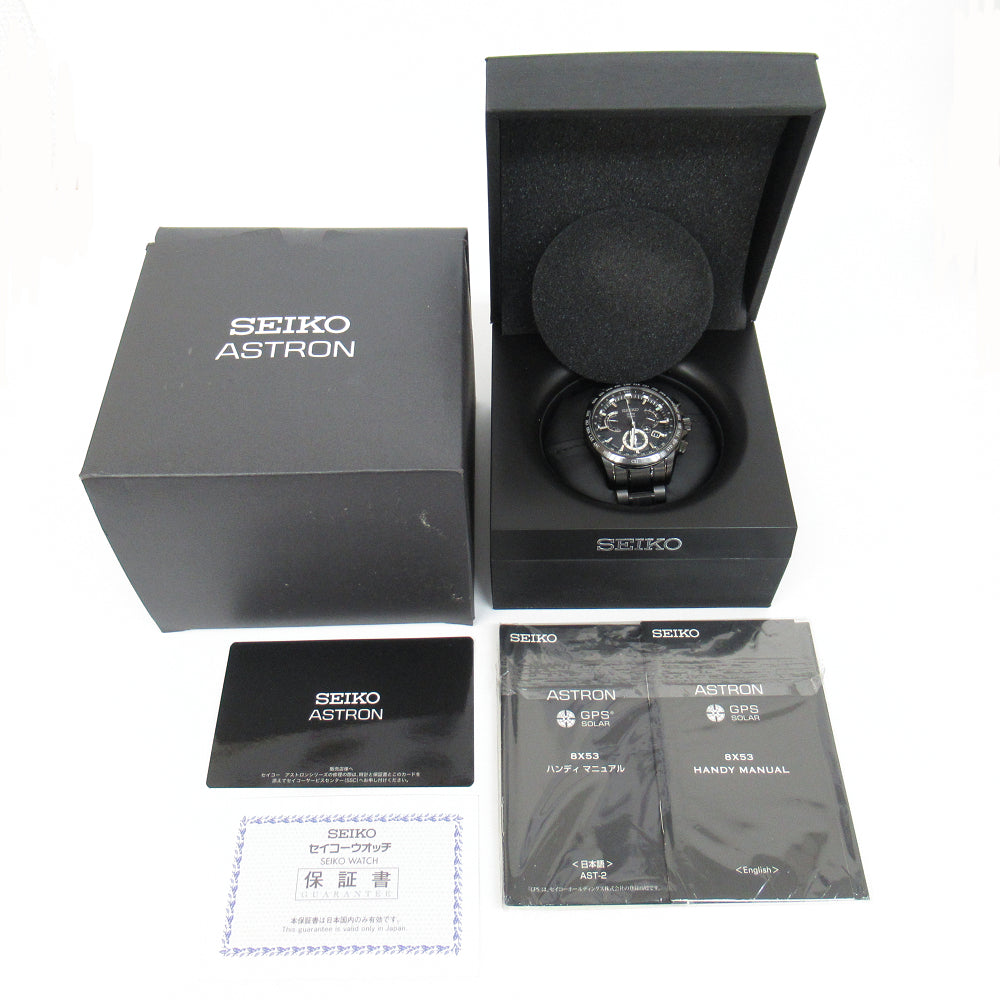 Seiko Watch Astron GPS solar radio wave SBXB 049 8X53-0AB0 titanium Used Japan