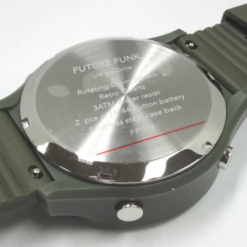 Mint Unique Future Funk Digital Watch FF105OL Olive From Japan