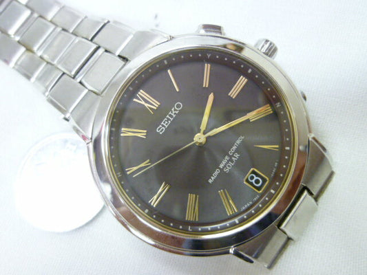 Seiko Watch Dolce Solar Men's 7B42-0AB0 Used in Japan