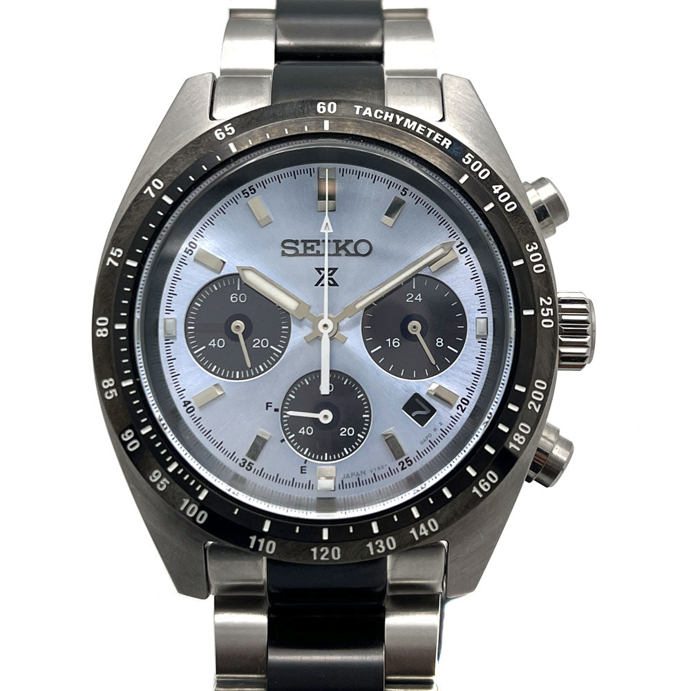 Seiko Watch SBDL093 Prospex Speed Timer 10,000 Limited Solar Chronograph Ice B