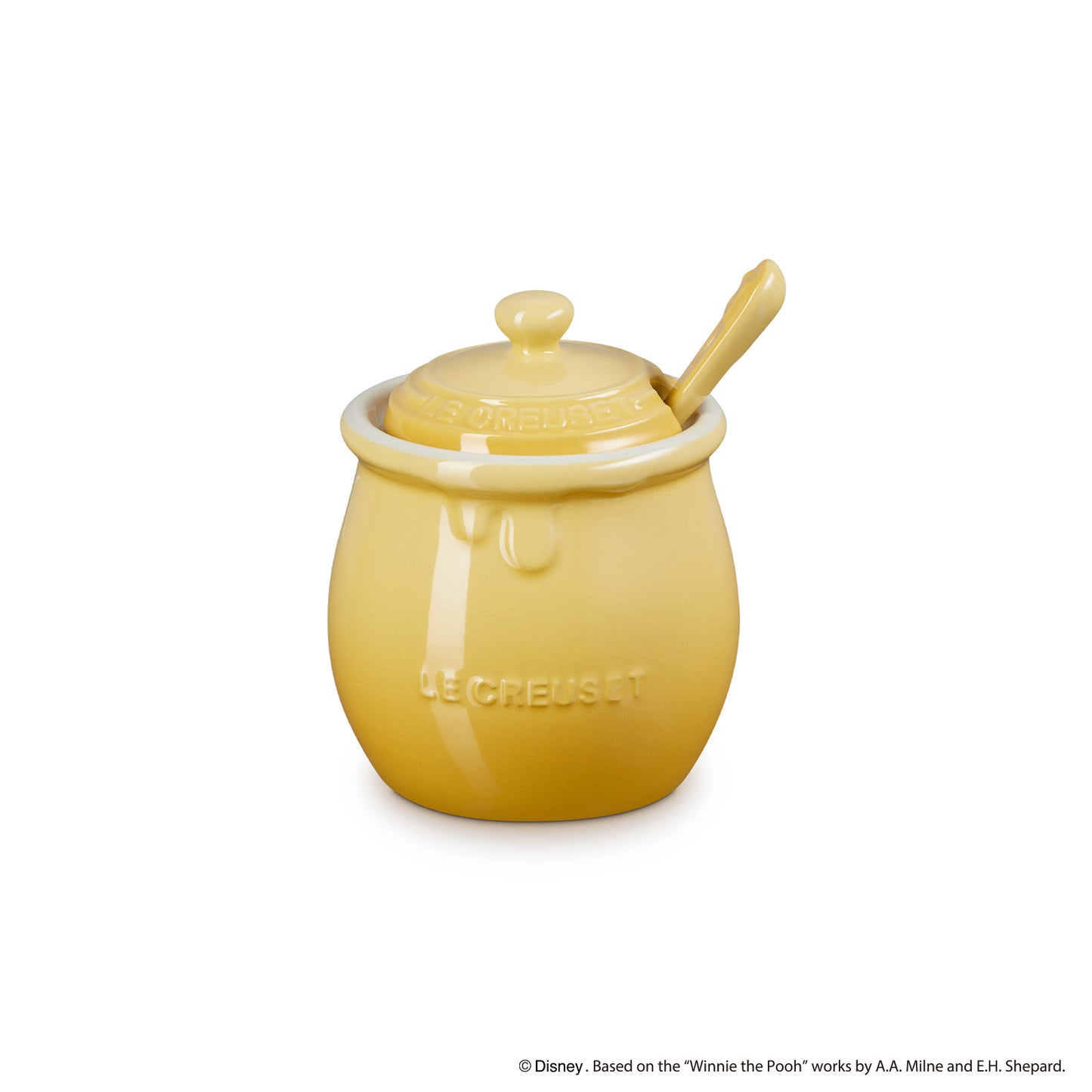 Le Creuset Official Winnie the Pooh/Honey Pot (with spoon) Disney New From Japan