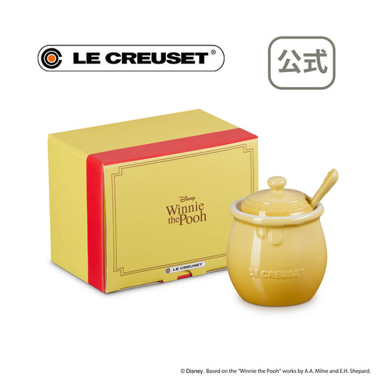 Le Creuset Official Winnie the Pooh/Honey Pot (with spoon) Disney New From Japan