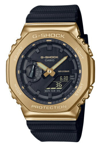 Near Mint Casio Watch G-Shock Men's Black Gold GM-2100G-1A9 Used in Japan