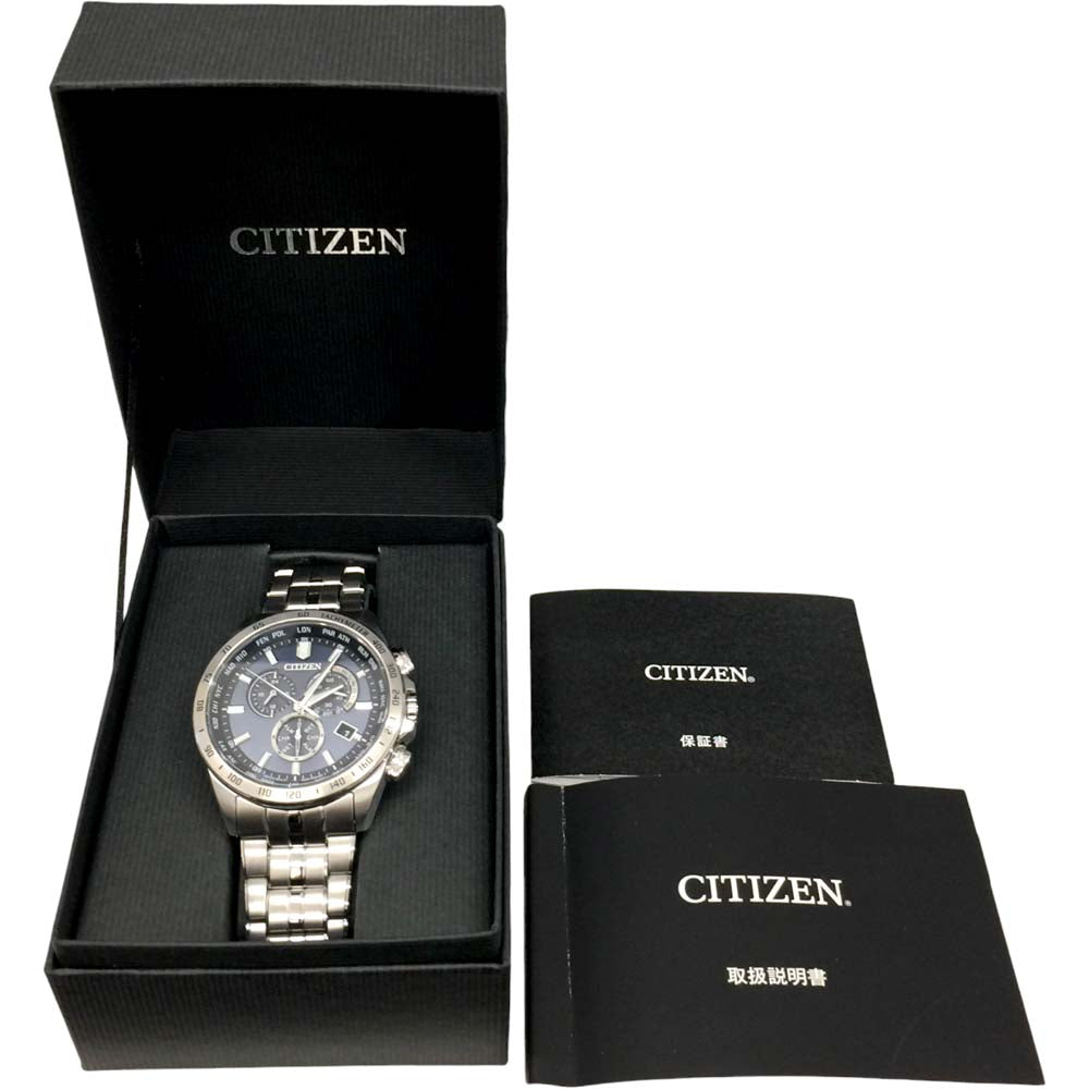 Near Mint Citizen Watch Eco-Drive Chronograph Solar E660-S119944 Used in Japan