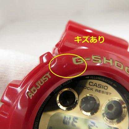 Casio Watch G-SHOCK 30th Anniversary Limited Rising RED/DW-6930A-4 Used in Japan