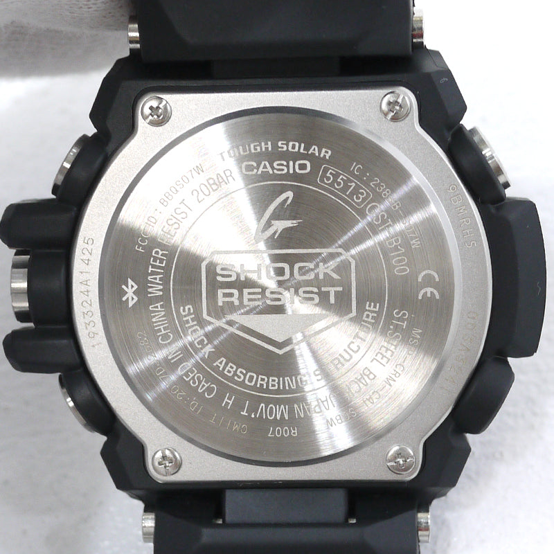 Casio Watch G-Shock Bluetooth Solar Black GST-B100B-1A4JF Used in Japan