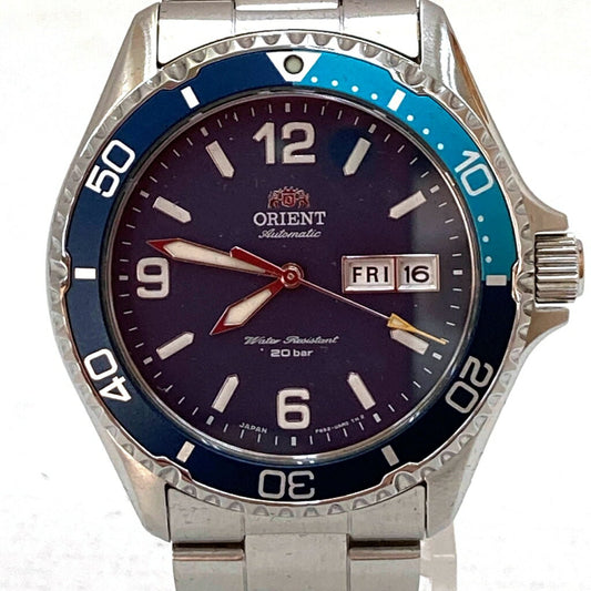 Orient Watch MAKO-3 Navy analog 20 ATM Men's Used in Japan