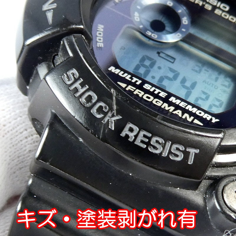 CASIO G-SHOCK Watch Frogman Blue Digital Solar GW-225C-1JF Used in Japan