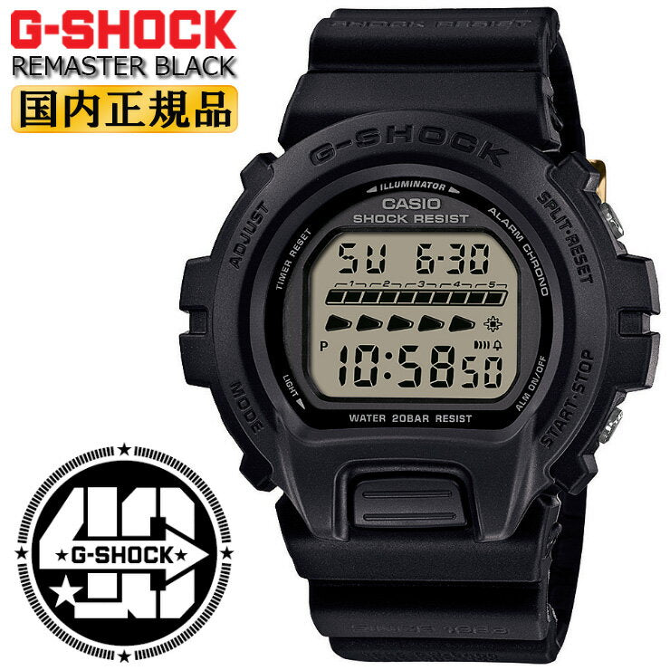 Casio G-Shock Watch DW-6640RE-1JR 40th Anniversary Model Remaster Black New