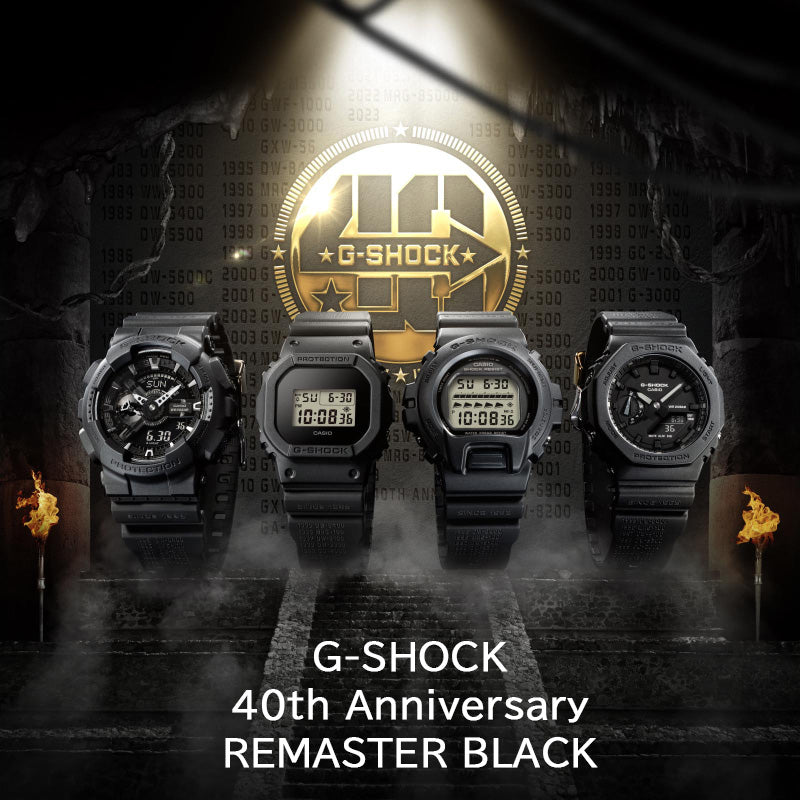 Casio G-Shock Watch DW-6640RE-1JR 40th Anniversary Model Remaster Black New