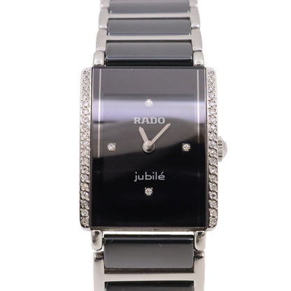 Rado Watch Diamond Star Jubilee Quartz Women's Ceramic x SS Diamond Bezel 4P Dia