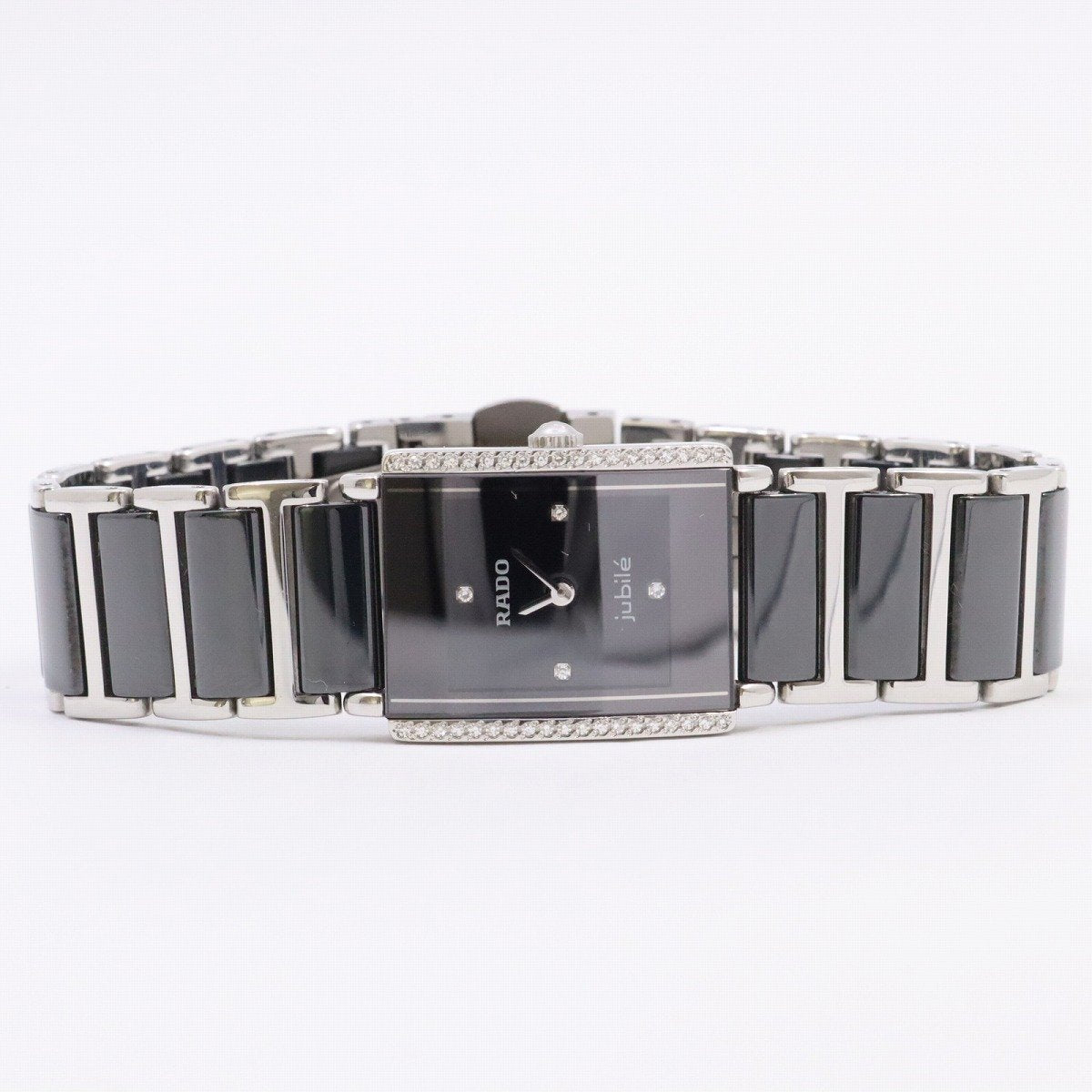 Rado Watch Diamond Star Jubilee Quartz Women's Ceramic x SS Diamond Bezel 4P Dia