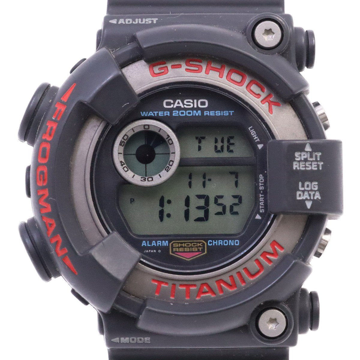 時計 CASIO G-SHOCK DW-8200 FROGMAN TITANIUM Casio G-Shock Frogman DW-8200 Green Skeleton Titanium 200m