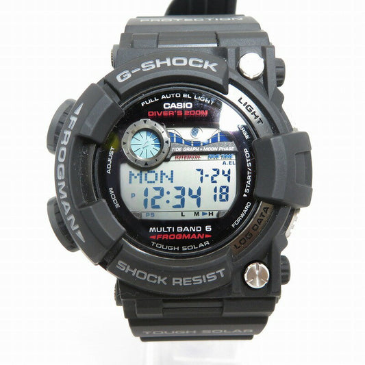 Casio Watch G-Shock Radio Wave Solar Frogman GWF-1000-1JF Used in Japan