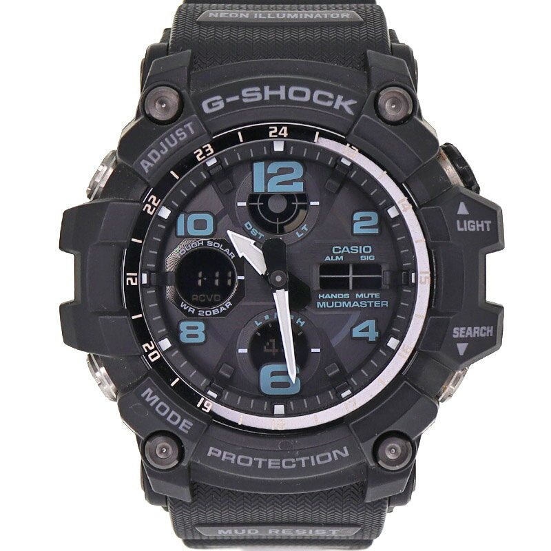 Casio Watch G-Shock Madmaster Radio Wave Solar Black GWG-100-1AJF Used in Japan