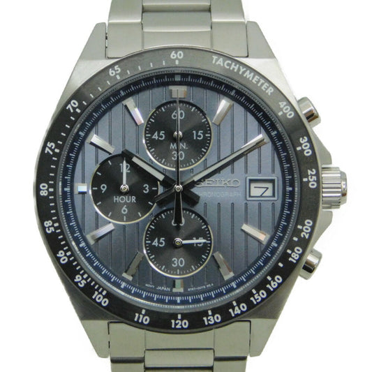 Near Mint Seiko Selection Watch Chronograph Gray Dial SBTR041 Used in Japan