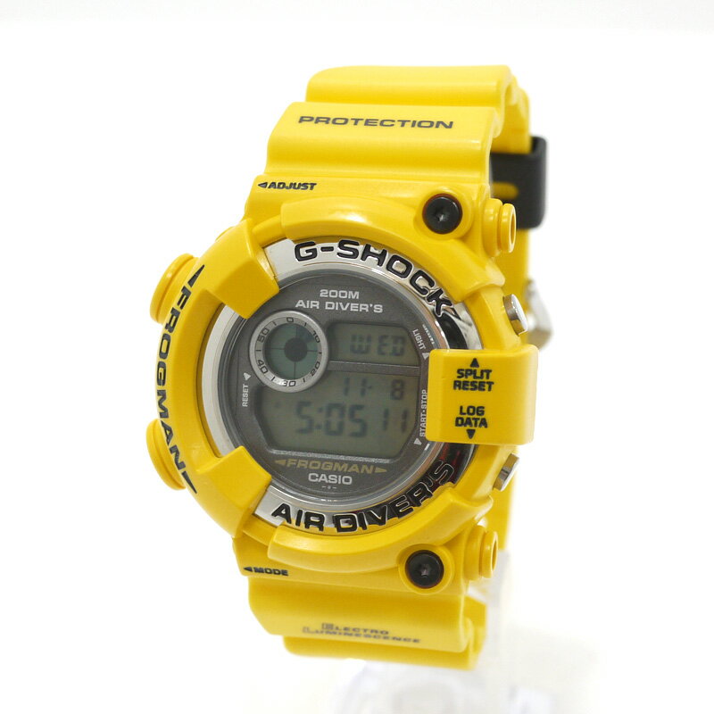 Casio Watch G-Shock Frogman Quartz Yellow DW-8250Y-9T Used in Japan